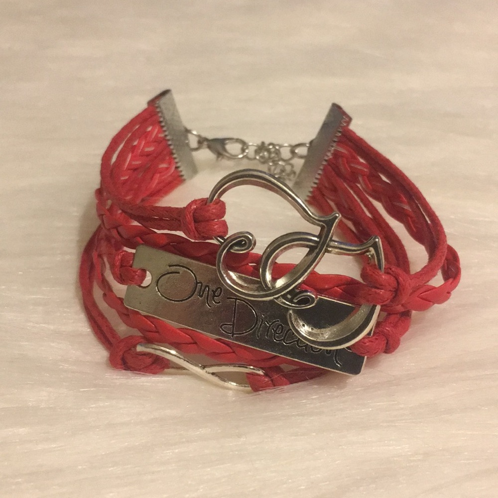 Multilayered Leather Charm Bracelet